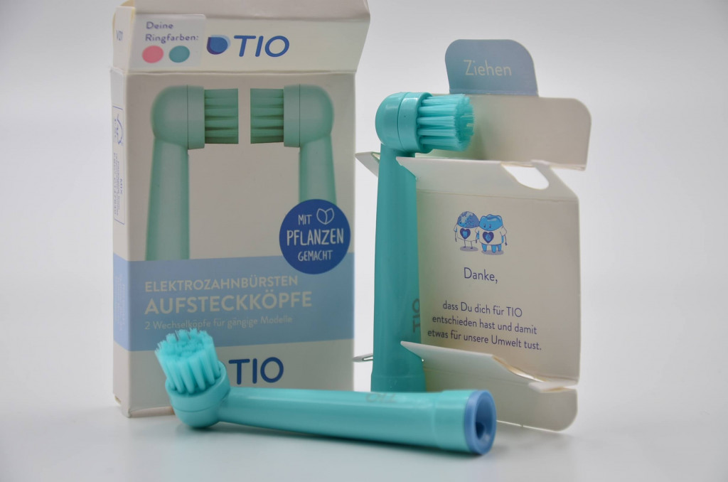 TIOMATIK Aufsteckkopf für Elektrozahnbürsten, 2 Stk. | Zähne | Gesicht